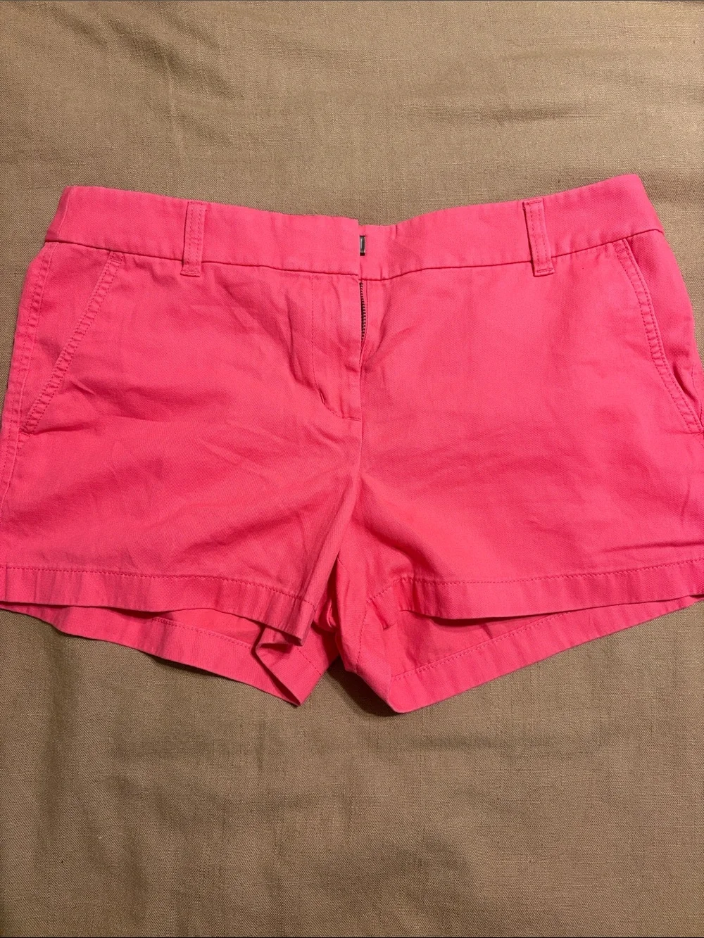 J. Crew Hot Pink Cotton 3.5 inch Shorts